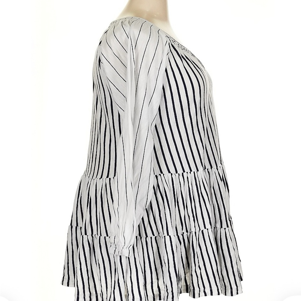Maeve Black and White Striped Tunic. EUC - Picture 4 of 4